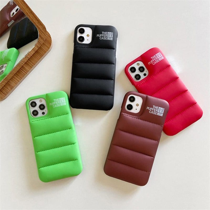 Puffer Case For iPhone 13 12 11 Pro Max Mini - Go Nirret